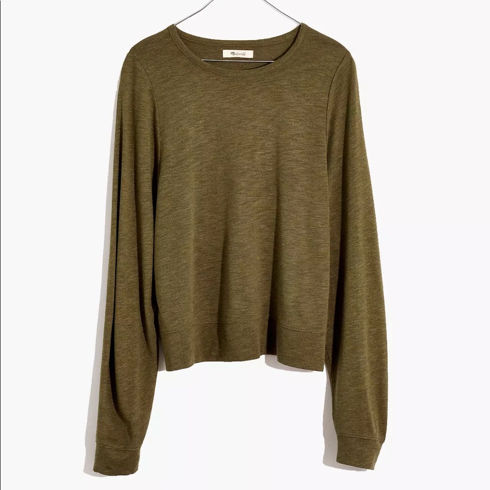 Madewell Highpoint Dolman-Sleeve Cropped Tee